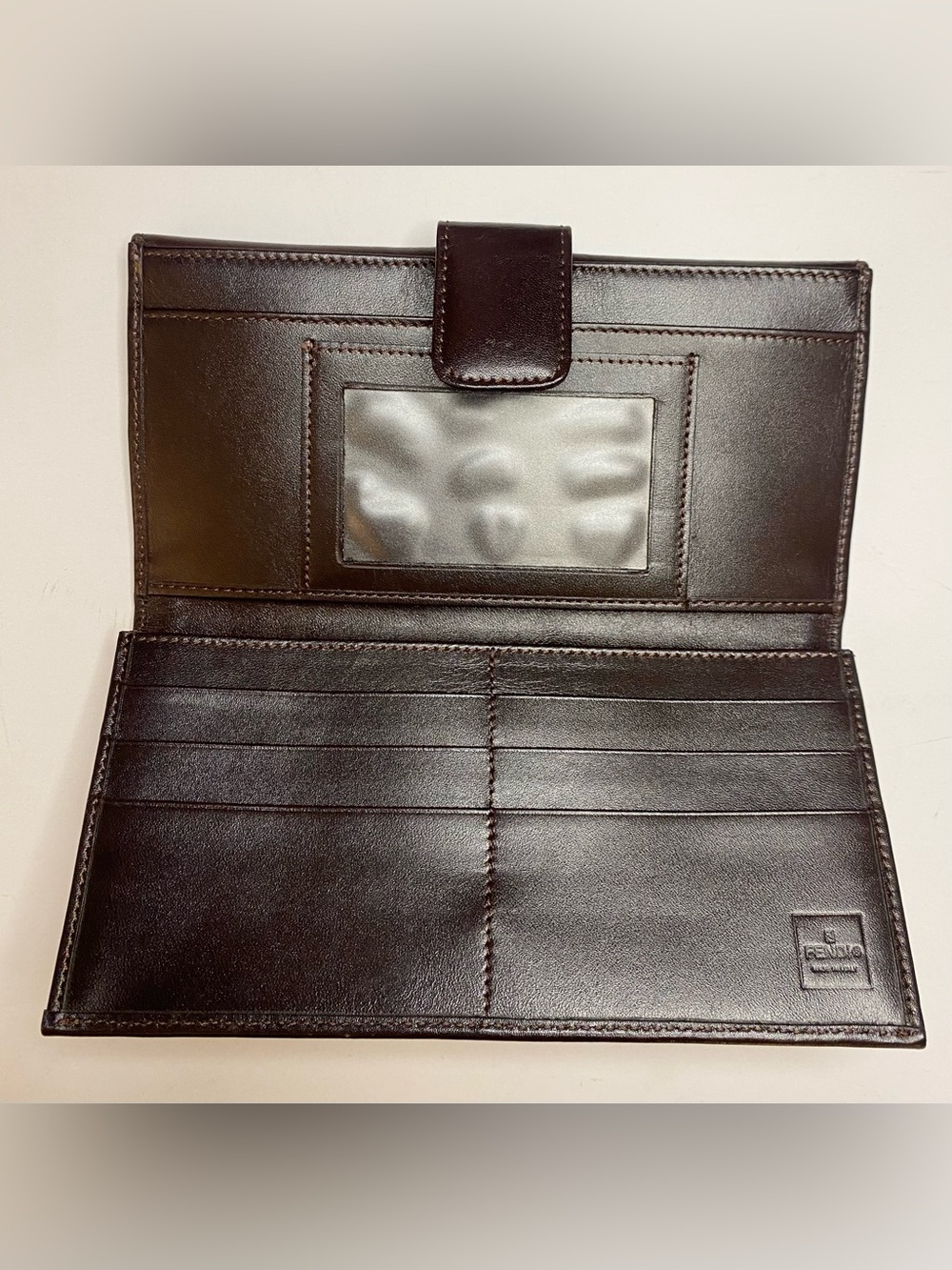 Fendi Brown Zucca Tri-Fold Long Wallet 7.5in x 4in approx. LNC😍 - Picture 6 of 10